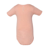 134B BELLA + CANVAS Infant Triblend Short Sleeve One Piece Peach Triblend