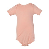 134B BELLA + CANVAS Infant Triblend Short Sleeve One Piece Peach Triblend