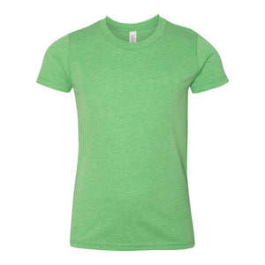 3413Y BELLA + CANVAS Youth Triblend Tee Green Triblend