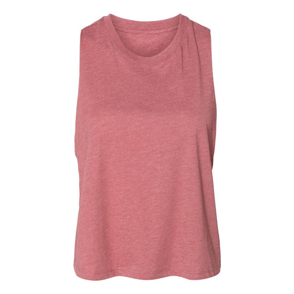 6682 BELLA + CANVAS Women's Racerback Crop Tank Heather Mauve