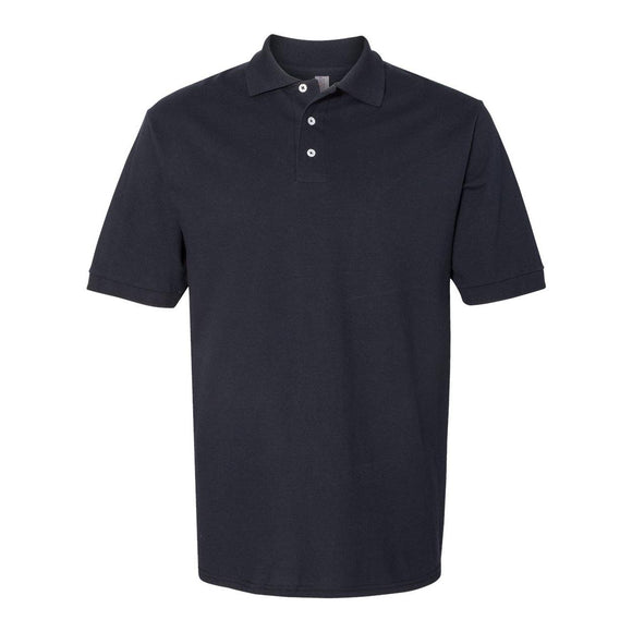 443M JERZEES 100% Ringspun Cotton Piqué Polo Black