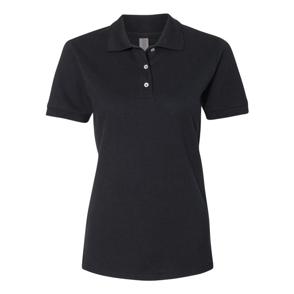 443W JERZEES Women's 100% Ringspun Cotton Piqué Polo Black