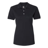 443W JERZEES Women's 100% Ringspun Cotton Piqué Polo Black