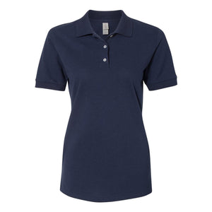 443W JERZEES Women's 100% Ringspun Cotton Piqué Polo J. Navy