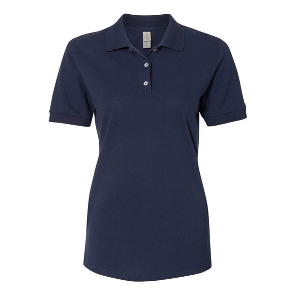 443W JERZEES Women's 100% Ringspun Cotton Piqué Polo J. Navy