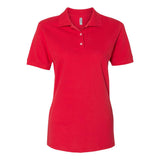 443W JERZEES Women's 100% Ringspun Cotton Piqué Polo True Red