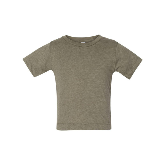 3413B BELLA + CANVAS Infant Triblend Tee Olive Triblend