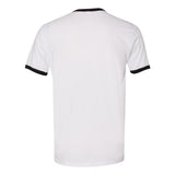 3604 Next Level Unisex Cotton Ringer T-Shirt White/ Black