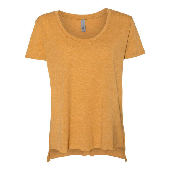 5030 Next Level Women's Festival Scoop Neck T-Shirt Antique Gold