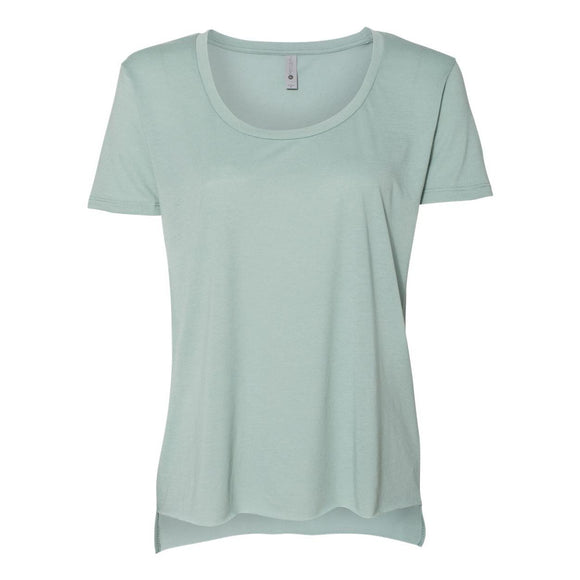 5030 Next Level Women's Festival Scoop Neck T-Shirt Stonewash Green