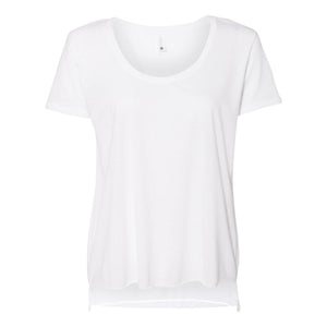 5030 Next Level Women's Festival Scoop Neck T-Shirt White