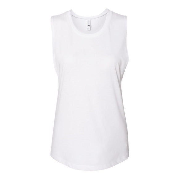 5013 Next Level Women’s Festival Muscle Tank White