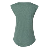 5040 Next Level Women's Festival Sleeveless Deep V-Neck T-Shirt Royal Pine