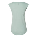 5040 Next Level Women's Festival Sleeveless Deep V-Neck T-Shirt Stonewash Green