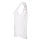 5040 Next Level Women's Festival Sleeveless Deep V-Neck T-Shirt White