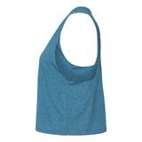 6682 BELLA + CANVAS Women's Racerback Crop Tank Heather Deep Teal