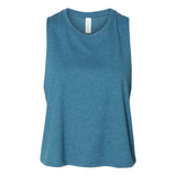 6682 BELLA + CANVAS Women's Racerback Crop Tank Heather Deep Teal