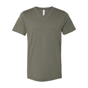 3005 BELLA + CANVAS Jersey V-Neck Tee Military Green