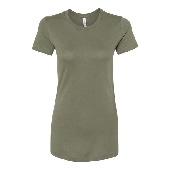 6004 BELLA + CANVAS Women's Slim Fit Tee Military Green