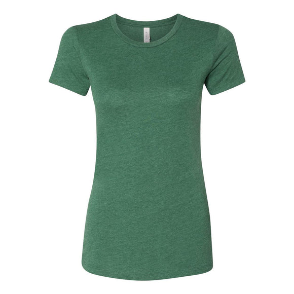 6004 BELLA + CANVAS Women's Slim Fit Tee Heather Grass Green