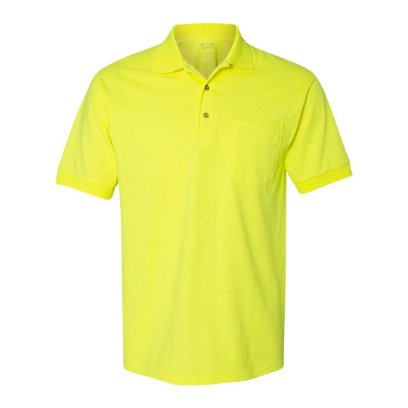 8900 Gildan DryBlend® Jersey Pocket Polo Safety Green