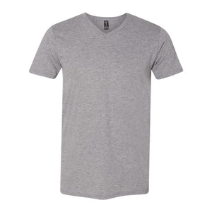 982 Anvil Lightweight V-Neck T-Shirt Heather Graphite