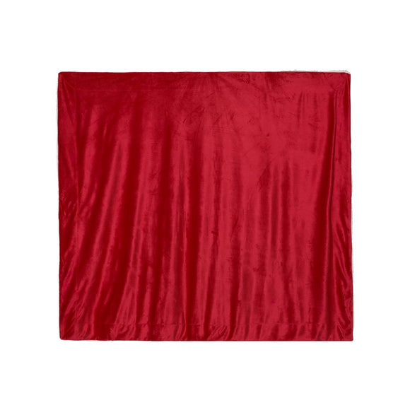 8726 Alpine Fleece Oversized Mink Sherpa Blanket Red