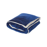 8726 Alpine Fleece Oversized Mink Sherpa Blanket Royal