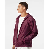 EXP54LWZ Independent Trading Co. Lightweight Windbreaker Full-Zip Jacket Maroon