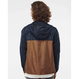 EXP54LWZ Independent Trading Co. Lightweight Windbreaker Full-Zip Jacket Classic Navy/ Saddle