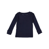 101Z Rabbit Skins Infant Baby Rib Pajama Long Sleeve Top Navy