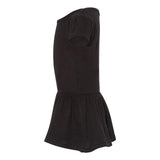 5323 Rabbit Skins Toddler Baby Rib Dress Black