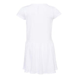 5323 Rabbit Skins Toddler Baby Rib Dress White