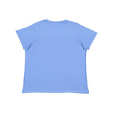 3804 LAT Curvy Collection Women's Scoop Neck Premium Jersey Tee Carolina Blue