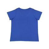 3807 LAT Curvy Collection Women's Premium Jersey V-Neck Tee Royal