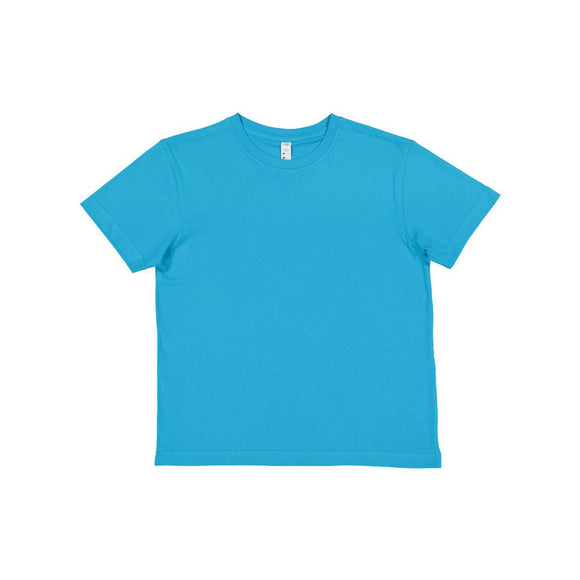 6101 LAT Youth Fine Jersey Tee Turquoise