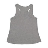 3521 LAT Women's Relaxed Premium Jersey Racerback Tank Granite Heather