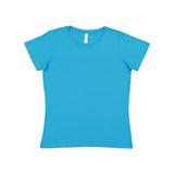 3516 LAT Women's Fine Jersey Tee Turquoise