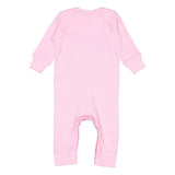 4412 Rabbit Skins Infant Long Legged Baby Rib Bodysuit Pink