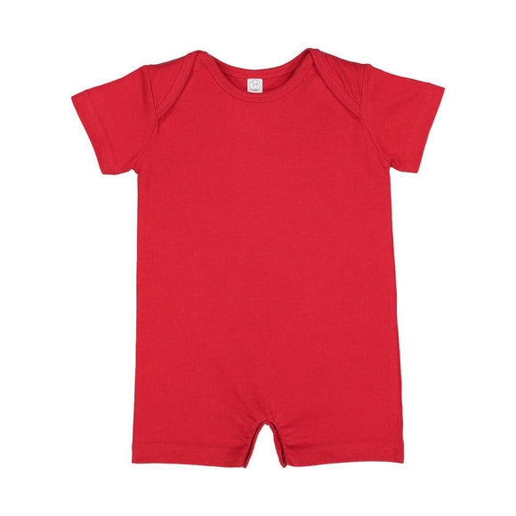 4486 Rabbit Skins Infant Premium Jersey T-Romper Red