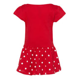 5320 Rabbit Skins Infant Baby Rib Dress Red/ Red Dot