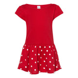 5320 Rabbit Skins Infant Baby Rib Dress Red/ Red Dot