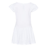 5320 Rabbit Skins Infant Baby Rib Dress White