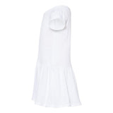 5320 Rabbit Skins Infant Baby Rib Dress White