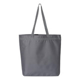 8802 Liberty Bags Recycled Zipper Tote Charcoal