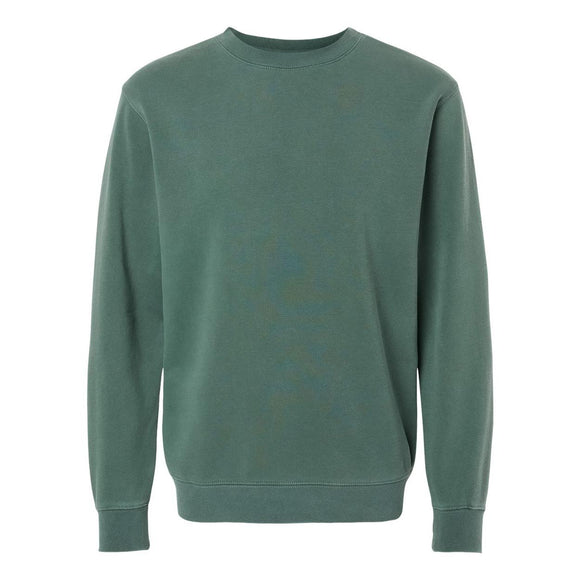 PRM3500 Independent Trading Co. Midweight Pigment-Dyed Crewneck Sweatshirt Pigment Alpine Green