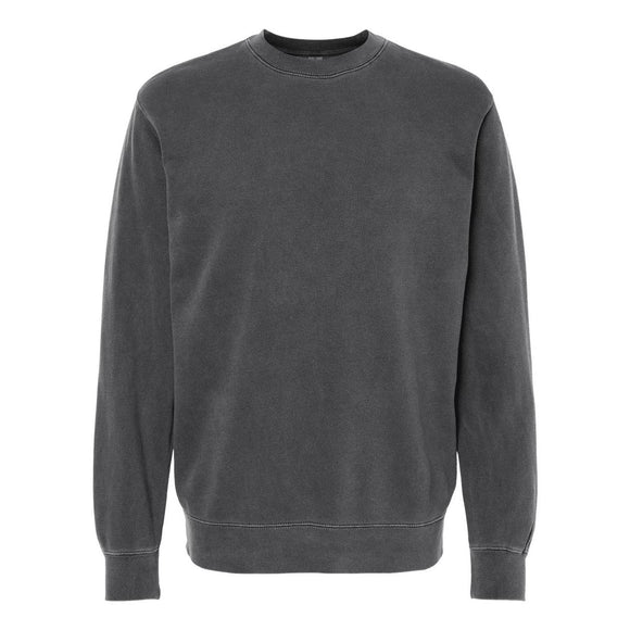 PRM3500 Independent Trading Co. Midweight Pigment-Dyed Crewneck Sweatshirt Pigment Black