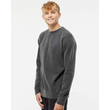 PRM3500 Independent Trading Co. Midweight Pigment-Dyed Crewneck Sweatshirt Pigment Black