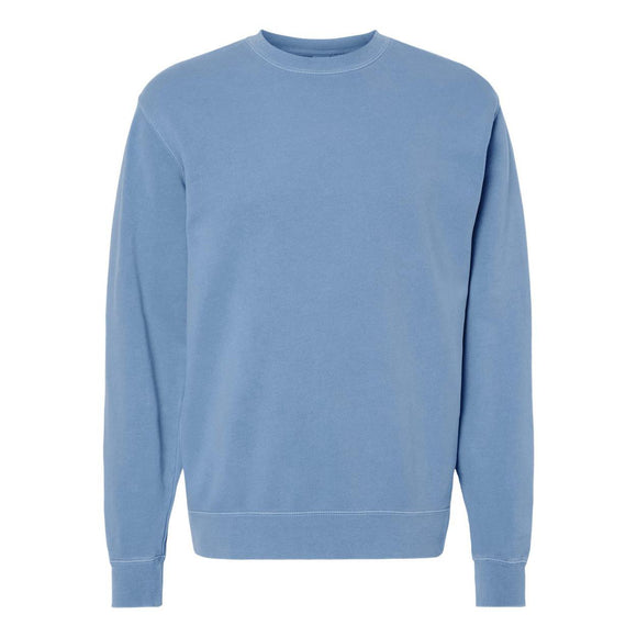 PRM3500 Independent Trading Co. Midweight Pigment-Dyed Crewneck Sweatshirt Pigment Light Blue