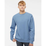 PRM3500 Independent Trading Co. Midweight Pigment-Dyed Crewneck Sweatshirt Pigment Light Blue